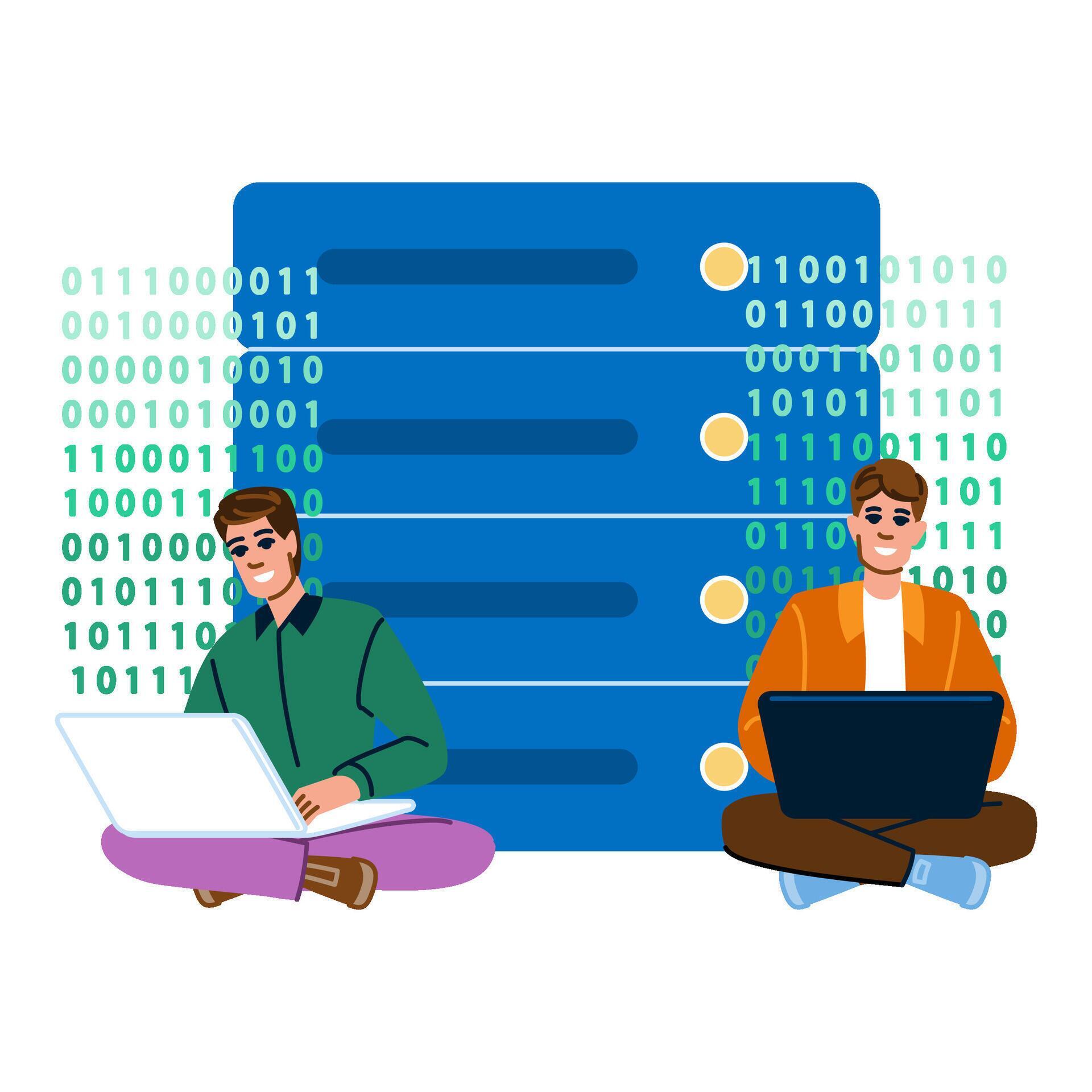 software coding database 48933577 Vector Art at Vecteezy