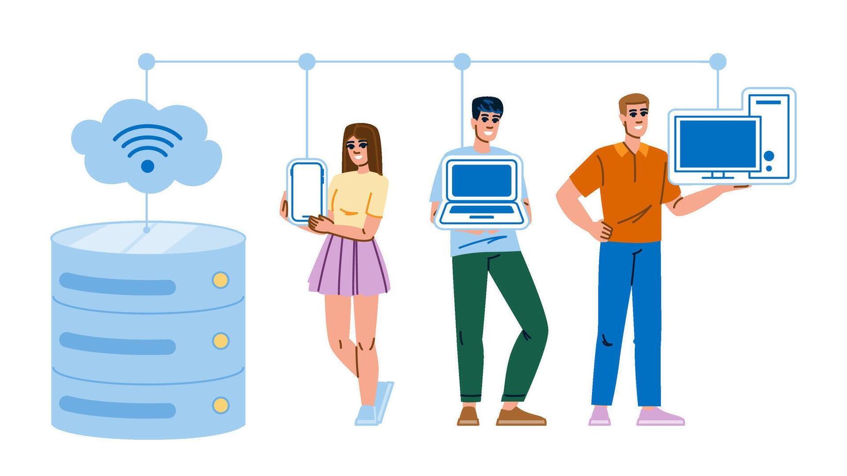 redundancy server architecture vector