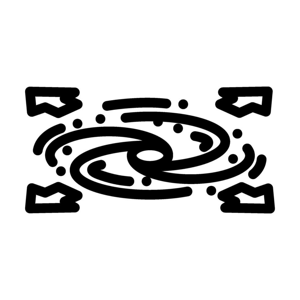 dark energy unsolved mystery line icon illustration vector