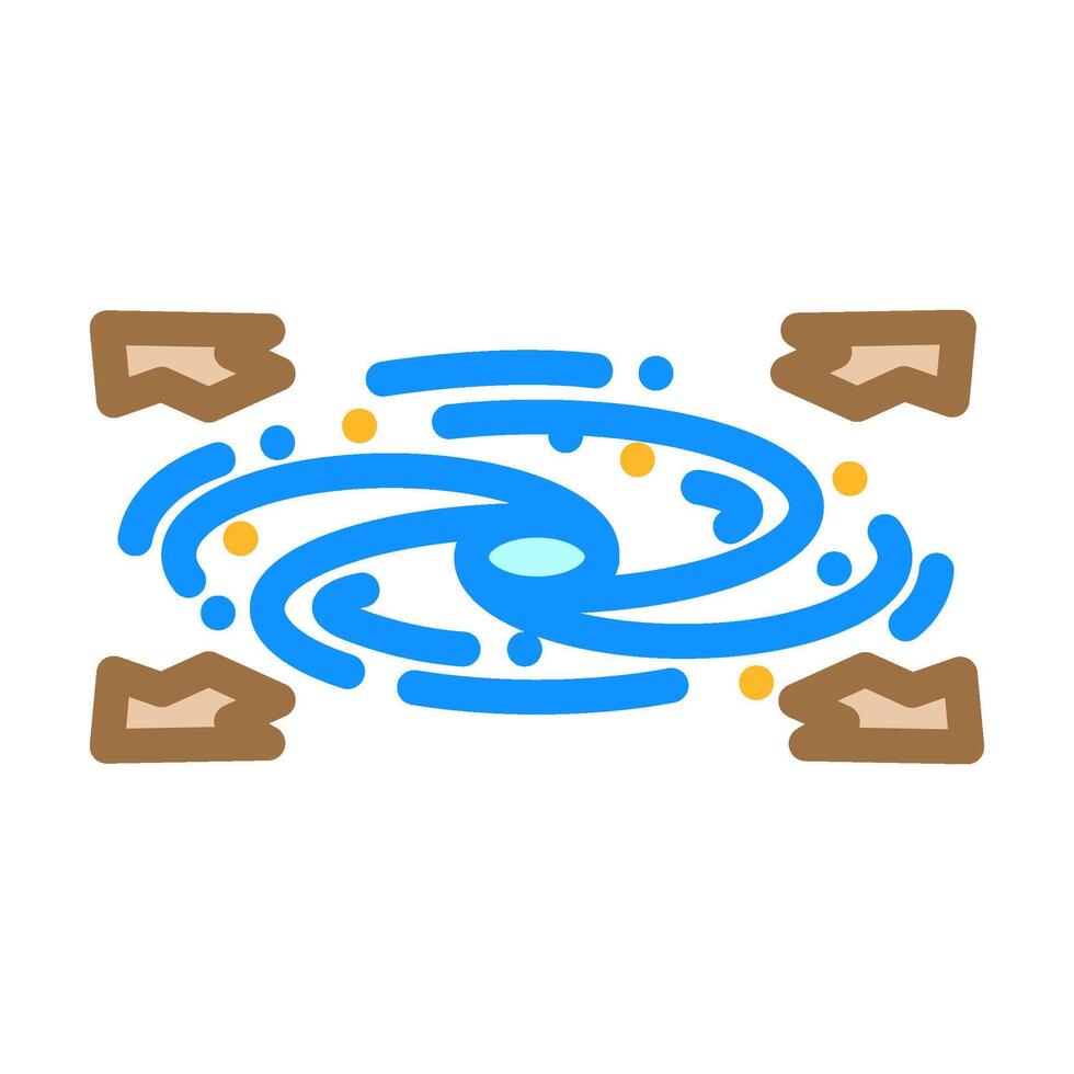 dark energy unsolved mystery color icon illustration vector