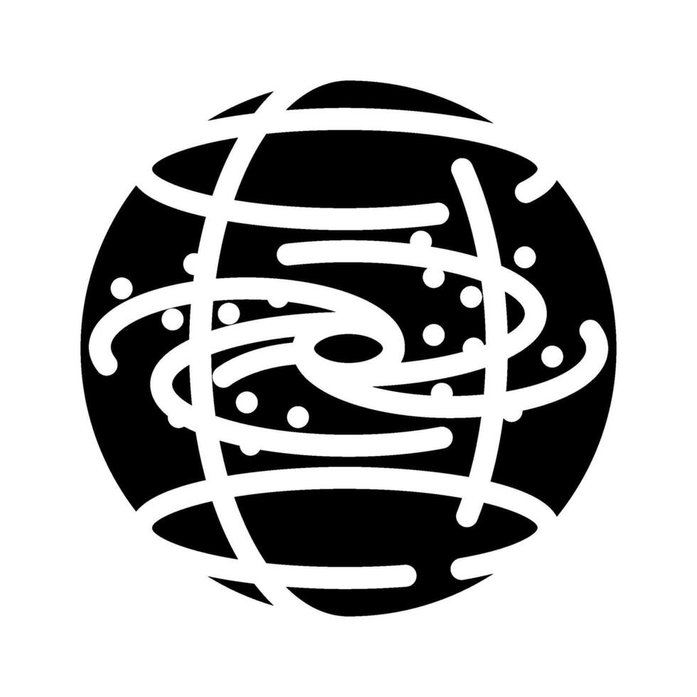 dark matter unsolved mystery glyph icon illustration vector