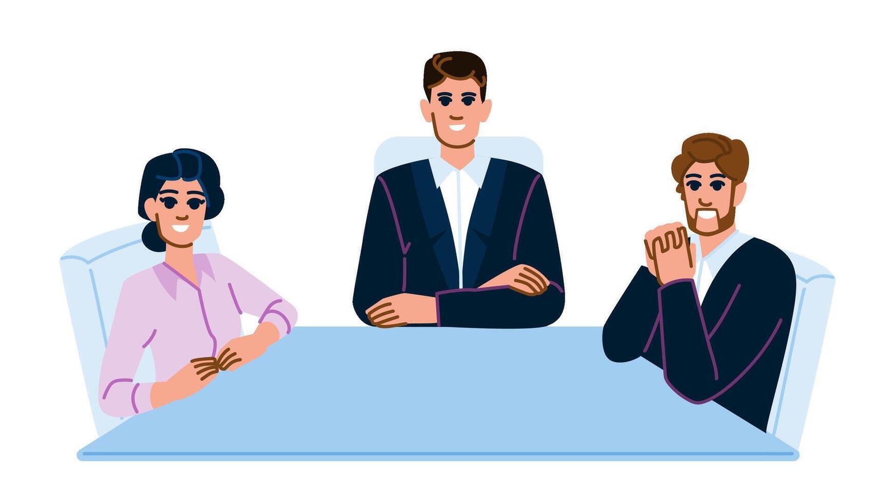 group conference table team vector