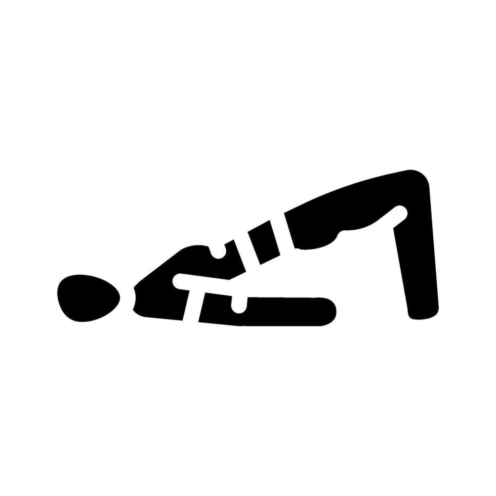 exercise obesity overweight glyph icon illustration vector