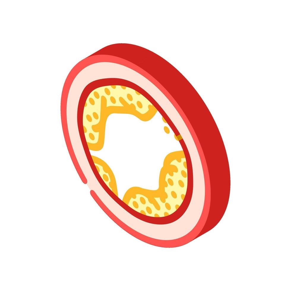 high cholesterol obesity overweight isometric icon illustration vector