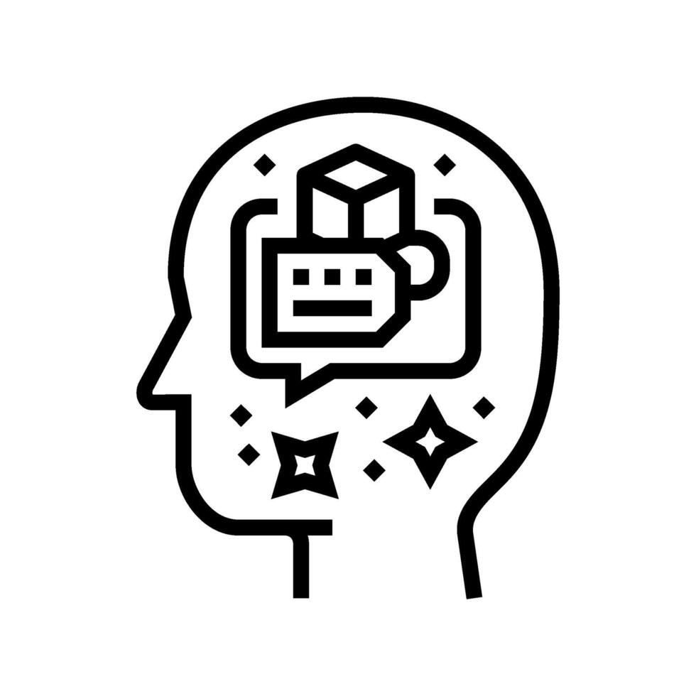 personality consumer behavior line icon illustration vector