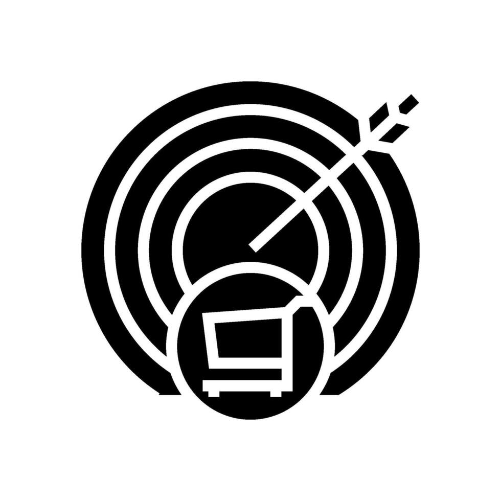 purchase intention consumer behavior glyph icon illustration vector