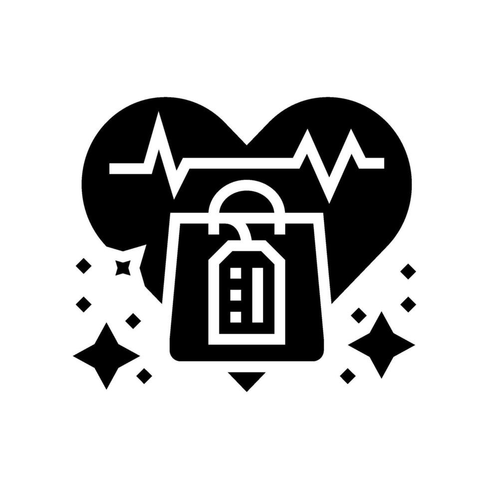 impulse buying consumer behavior glyph icon illustration vector