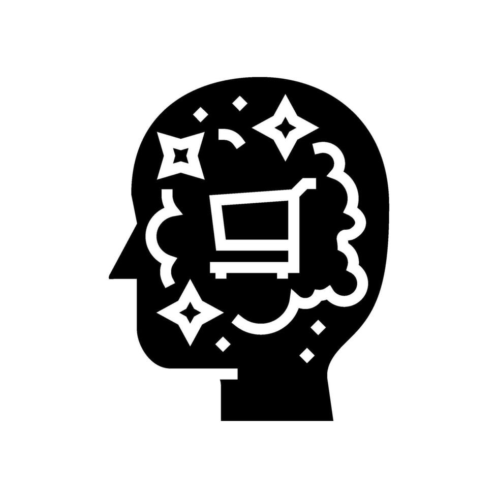 consumer needs consumer behavior glyph icon illustration vector
