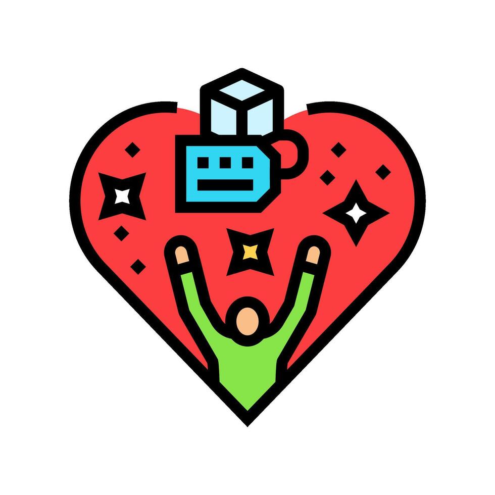 consumer trust behavior color icon illustration vector