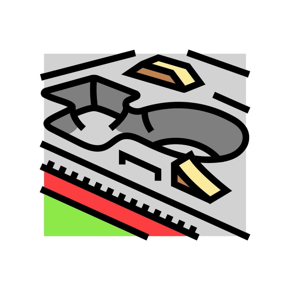 skatepark skate sport color icon illustration vector