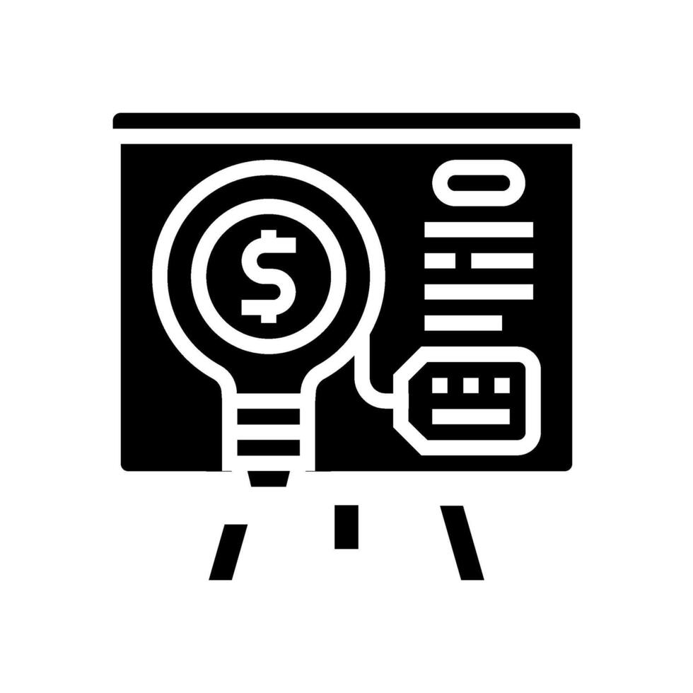 pitch technical sales engineer glyph icon illustration vector