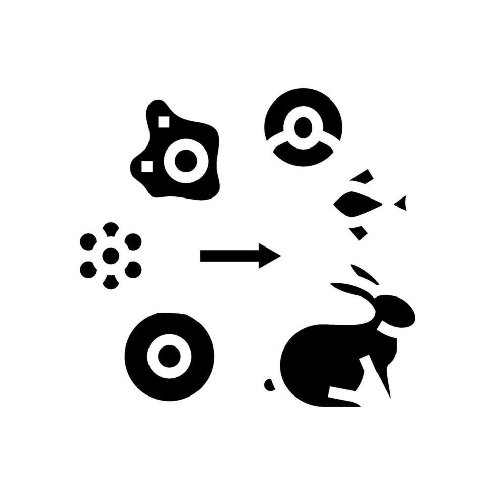 Origin of life unsolved mystery glyph icon illustration 48934016 vector