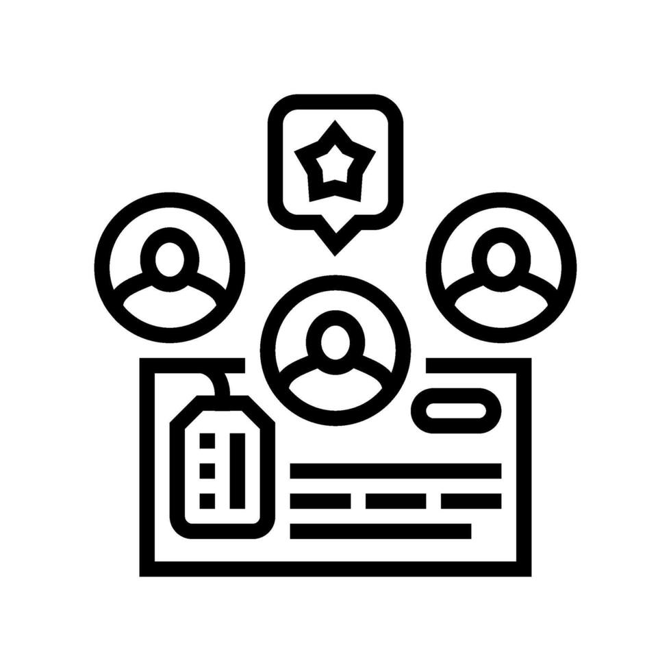 lead scoring technical sales engineer line icon illustration vector
