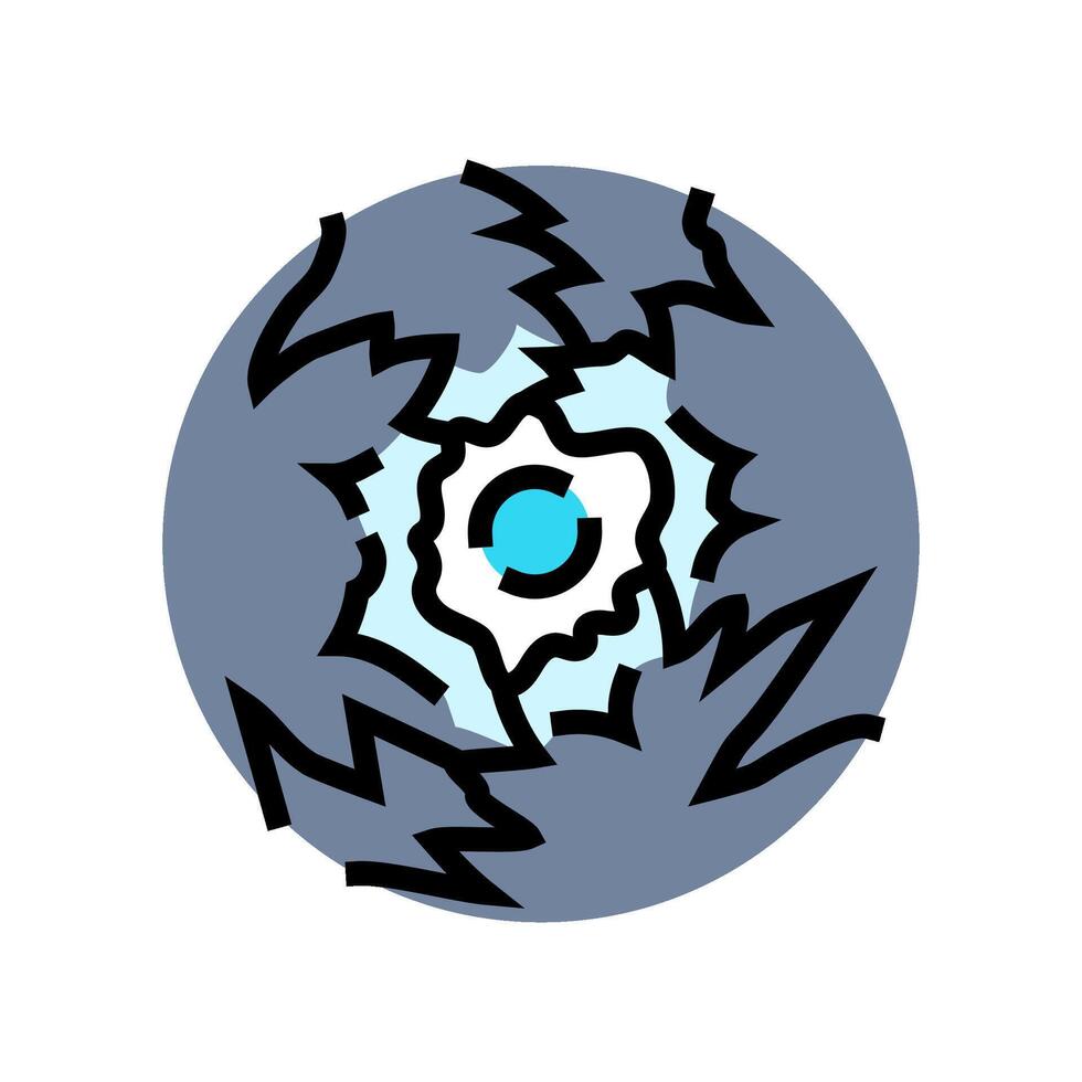 ball lightning unsolved mystery color icon illustration vector