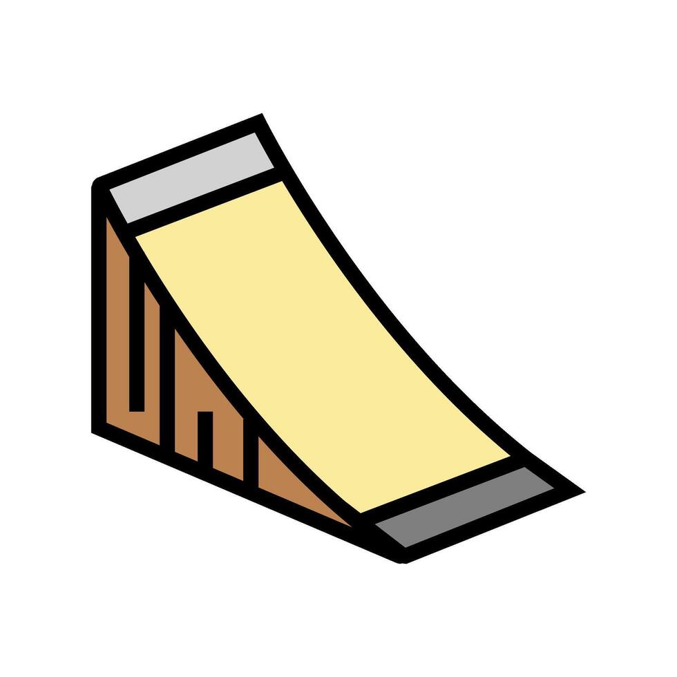 ramp skateboard sport color icon illustration vector