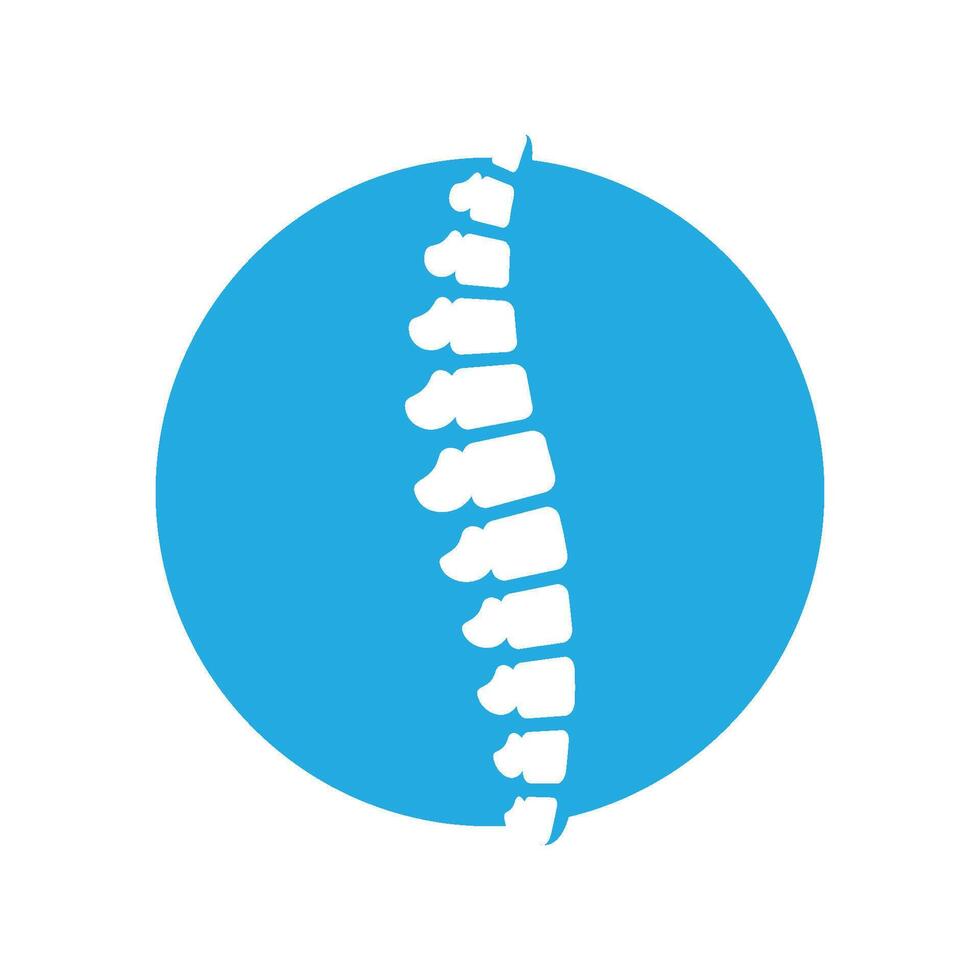 spine health logo illustration design vector