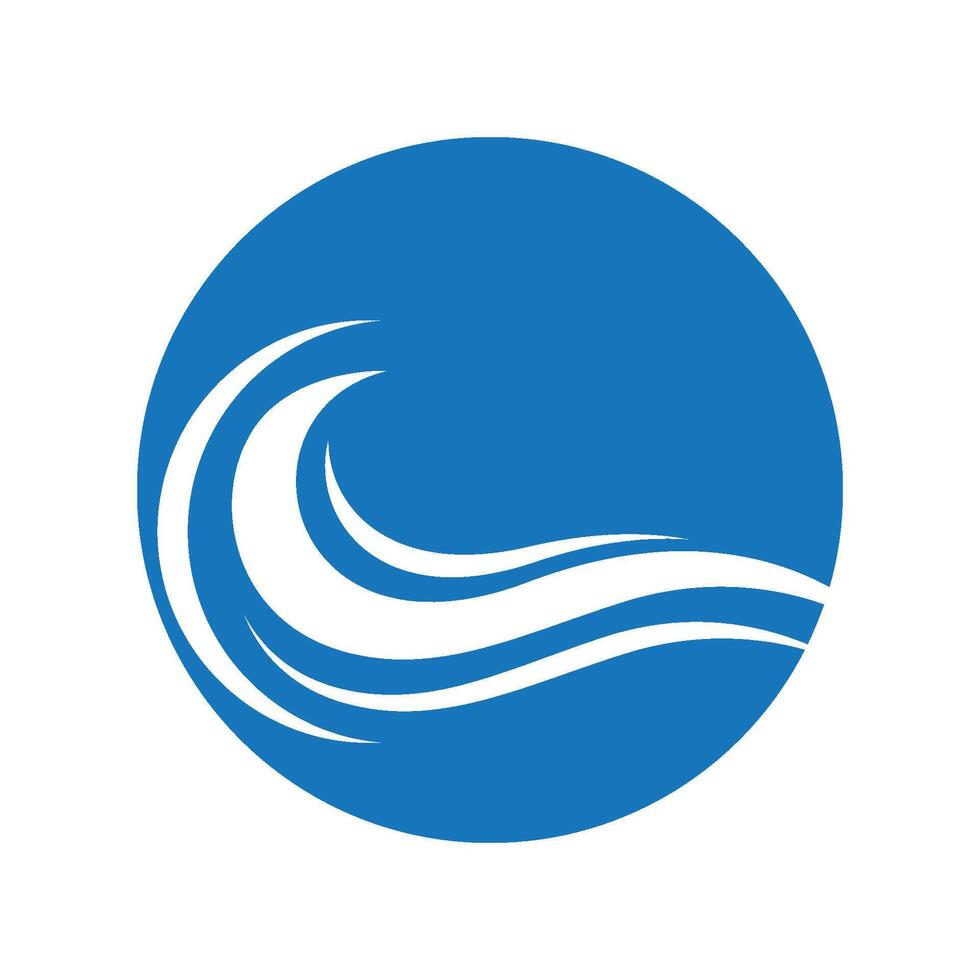 blue sea water high wave design vector