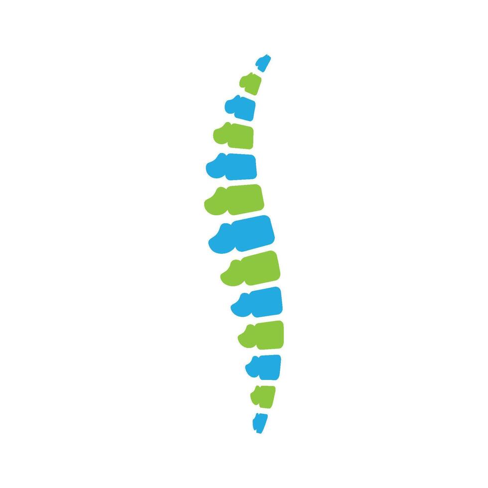 spine health logo illustration design vector
