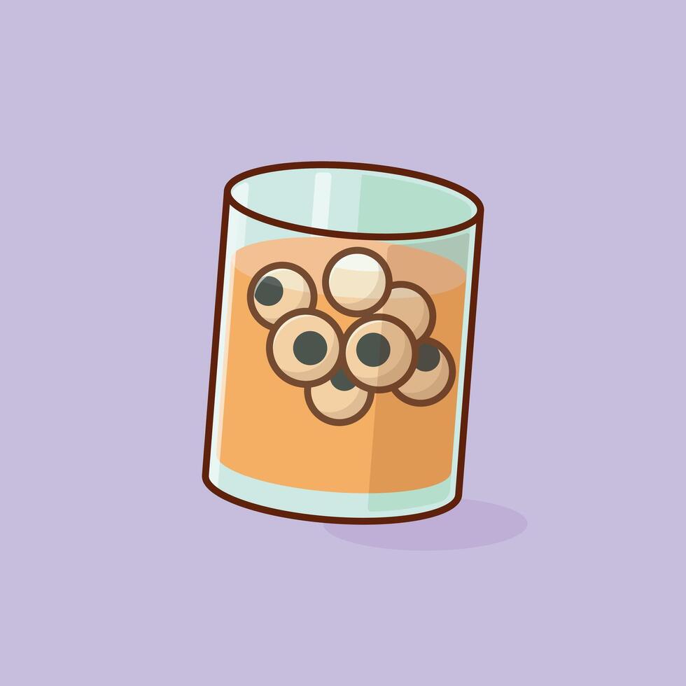 Air Mata Kucing cartoon illustration Collection of drinks concept icon isolated vector