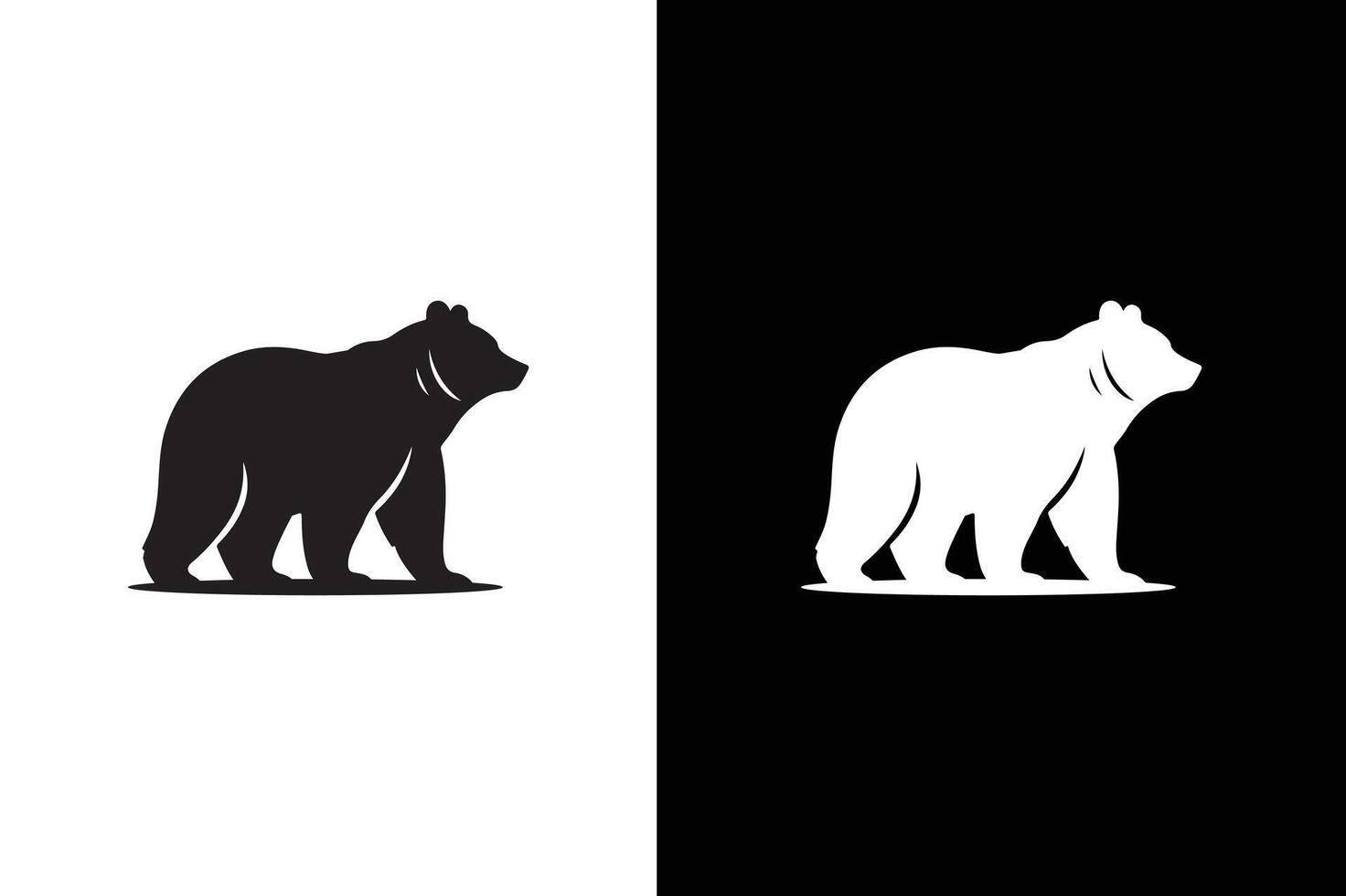 Bear icon silhouette illustration. Bear silhouette, Similar images, illustration, Black icon of a bear on a white background vector