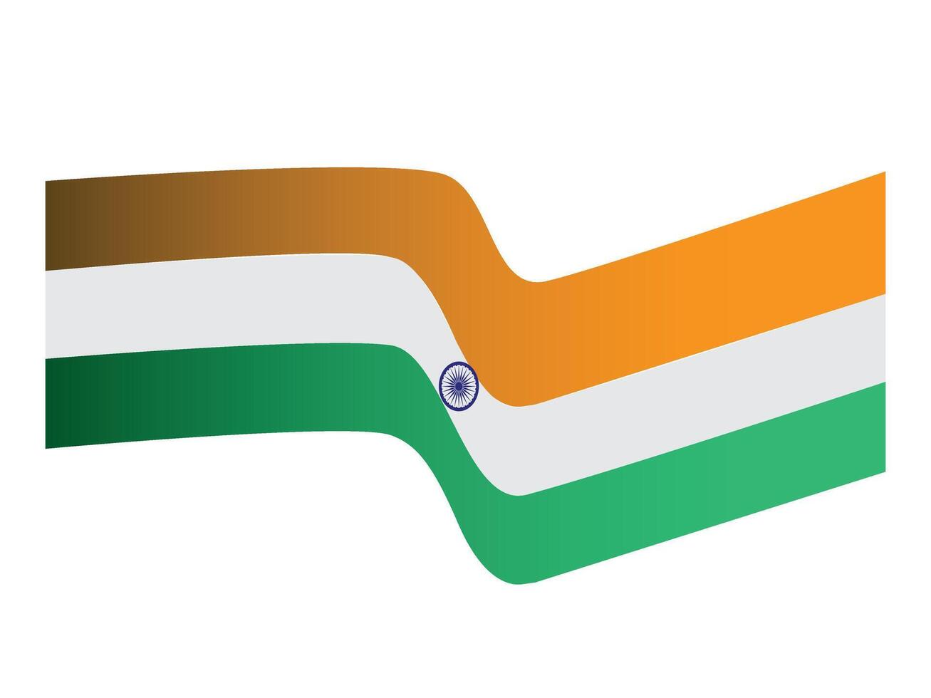 India flag wave vector