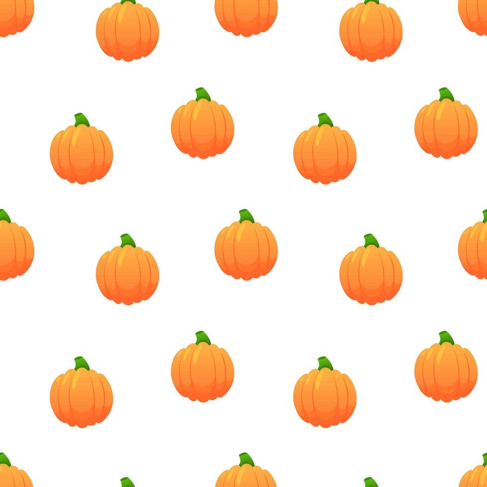 Fall pumpkin seamless pattern. Autumn gifts, Halloween, Thanksgiving. Background, wrapping paper vector