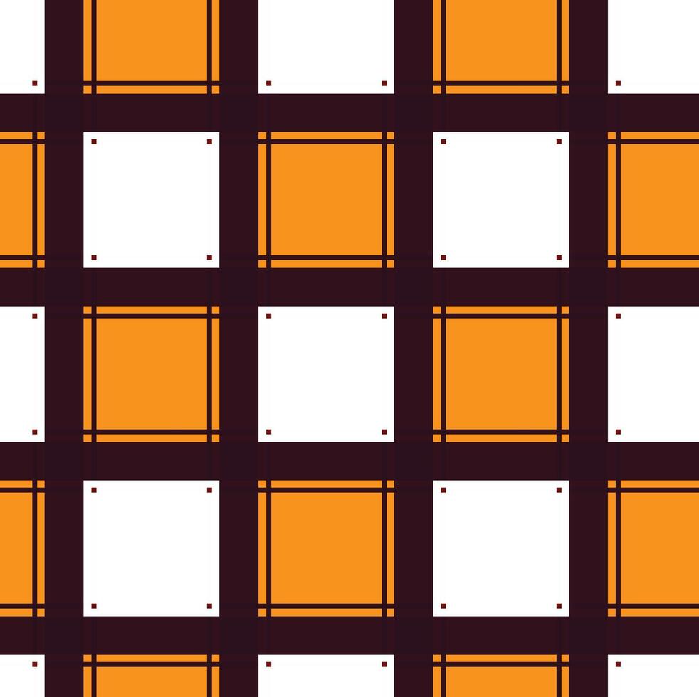 Orange White Square Block Pattern Background vector