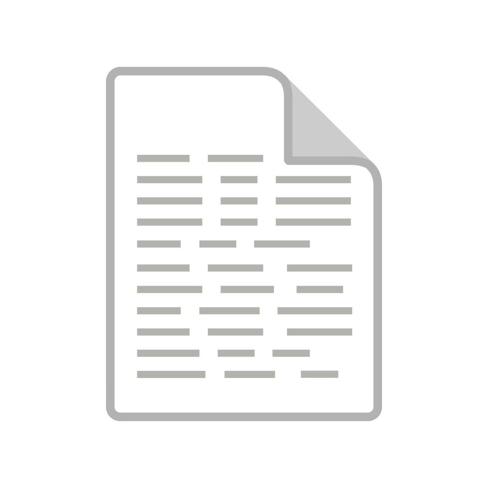 Document Page Icon vector
