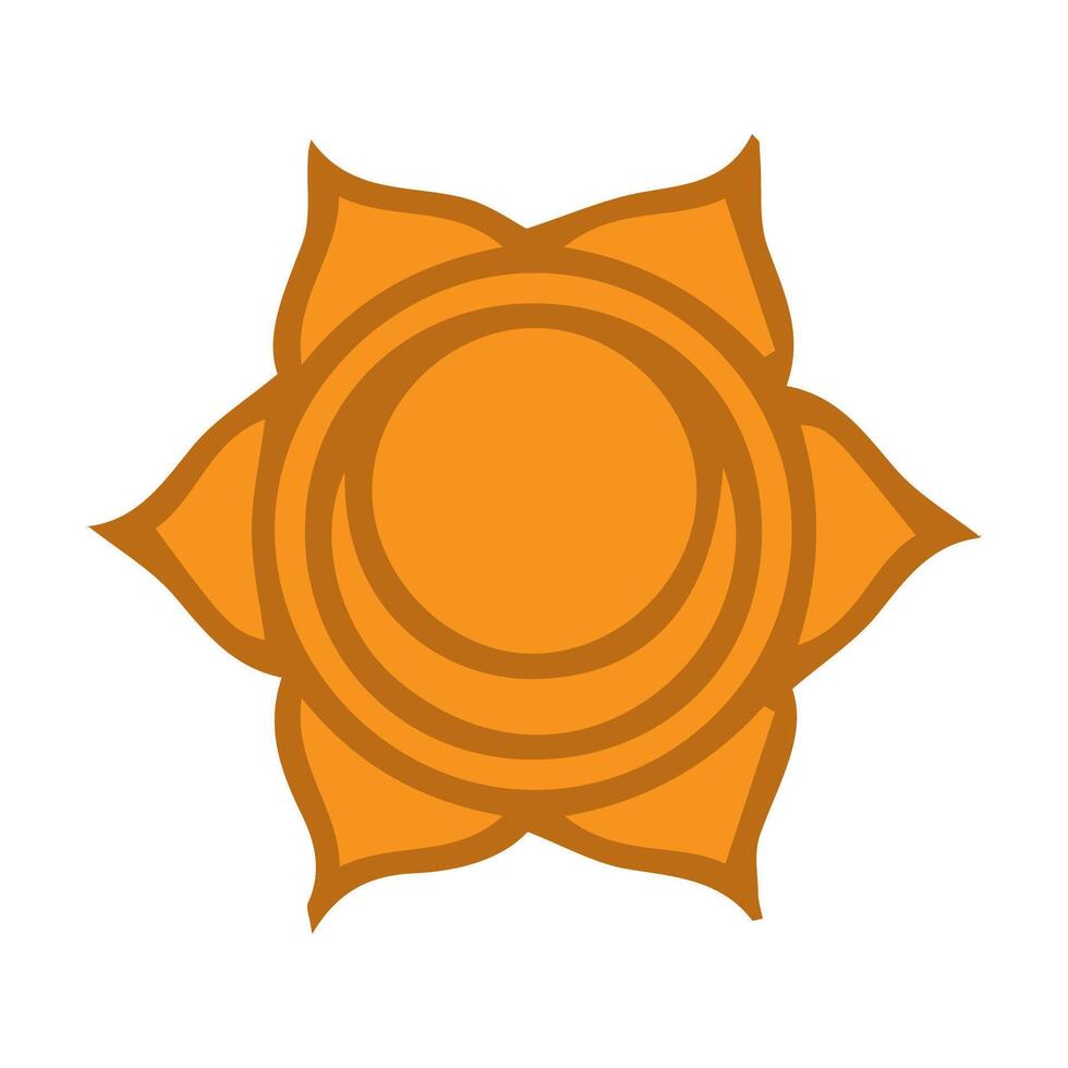 Sacral Chakra Icon vector