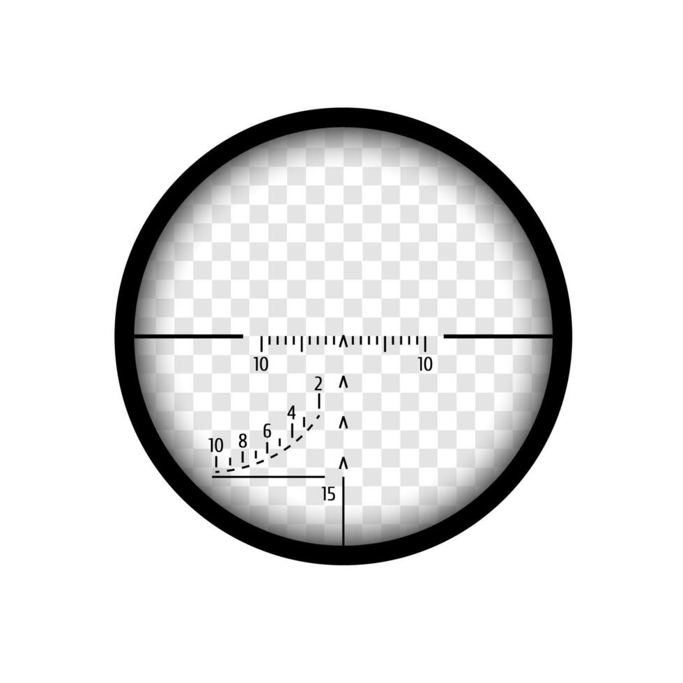 Sniper Scope Isolated vector