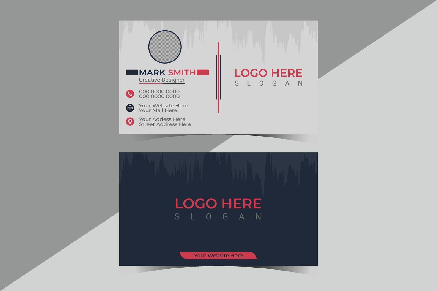 Business Card Design Template vector