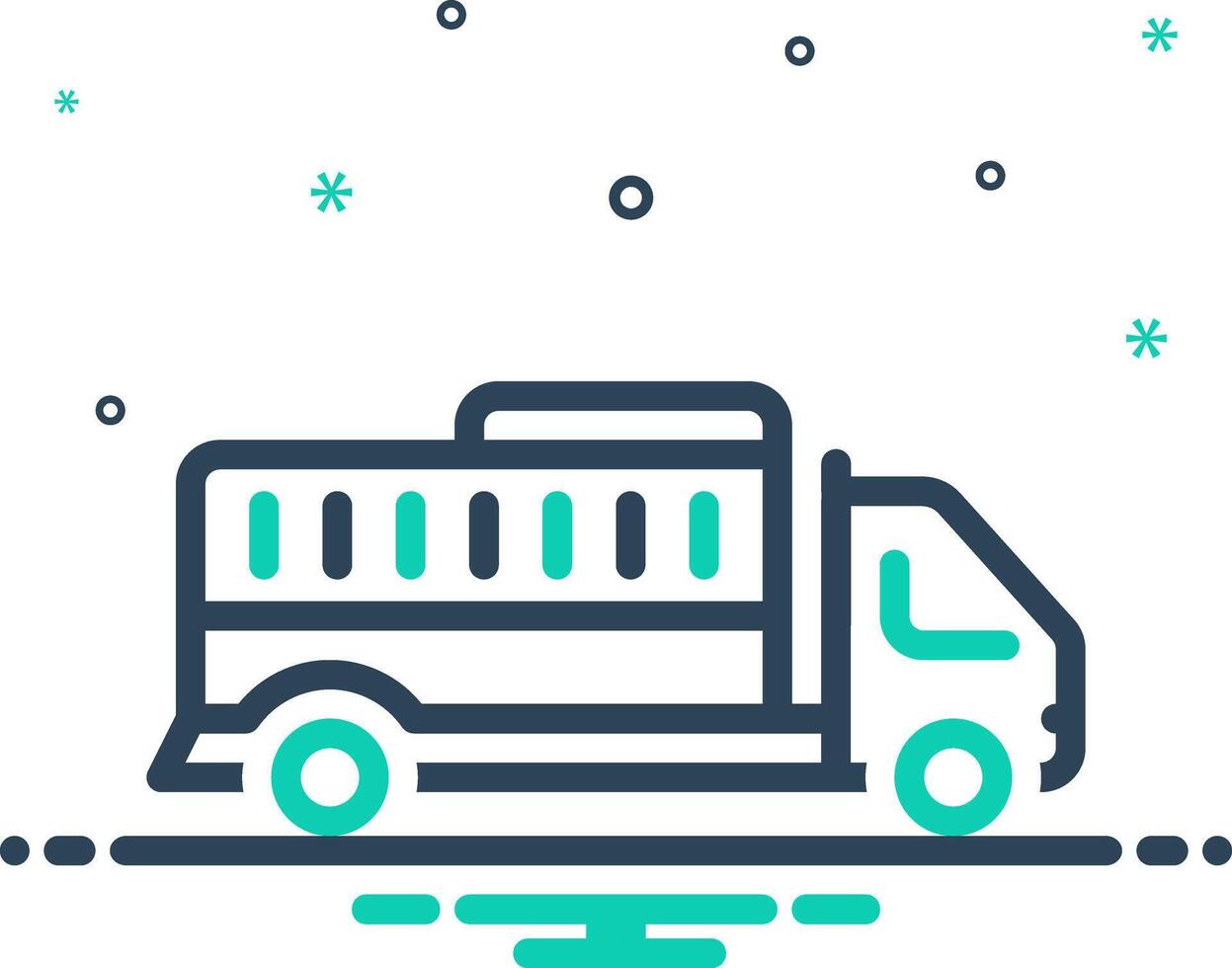 Mix icon for shipping vector