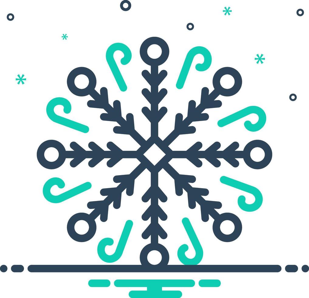 Mix icon for winter vector