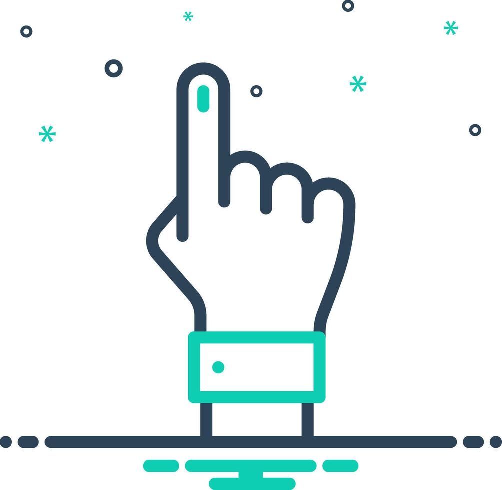 Mix icon for vote vector