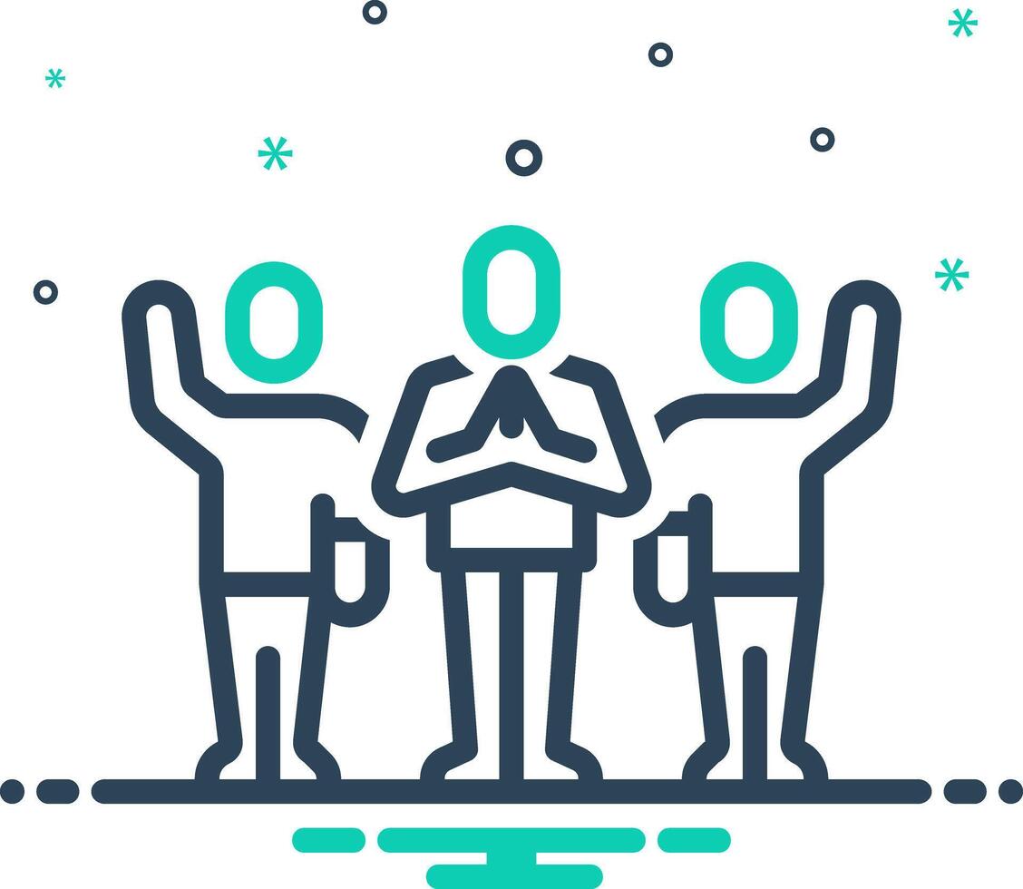 Mix icon for campaign vector