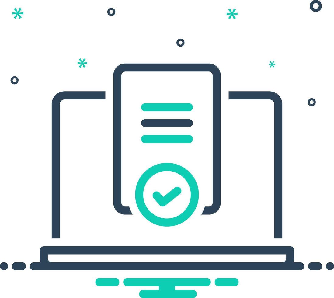 Mix icon for checkout vector