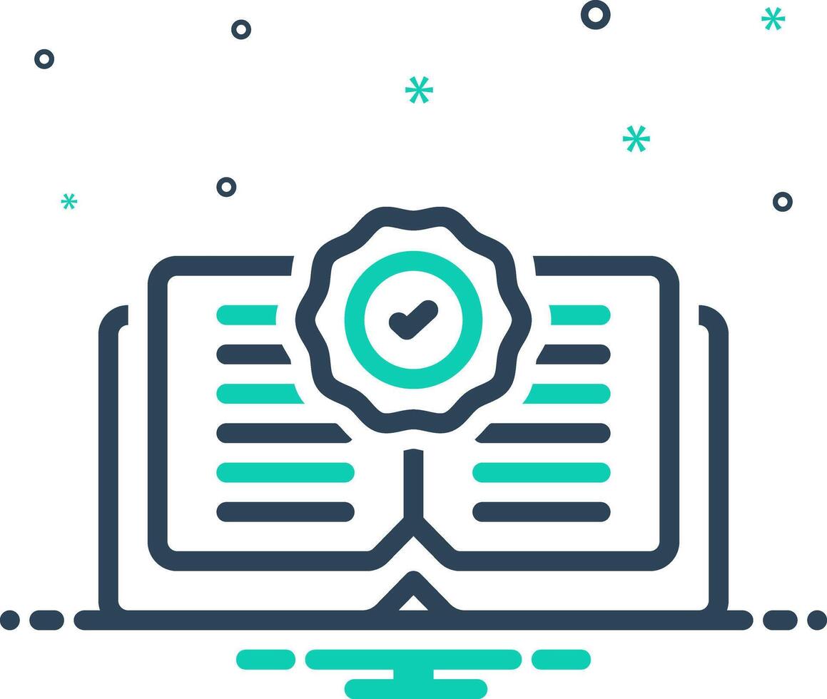 Mix icon for quideline vector