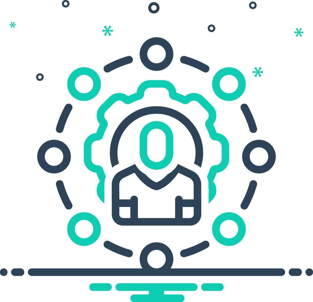 Mix icon for ability vector