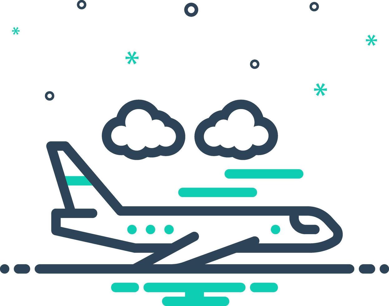 Mix icon for plane vector
