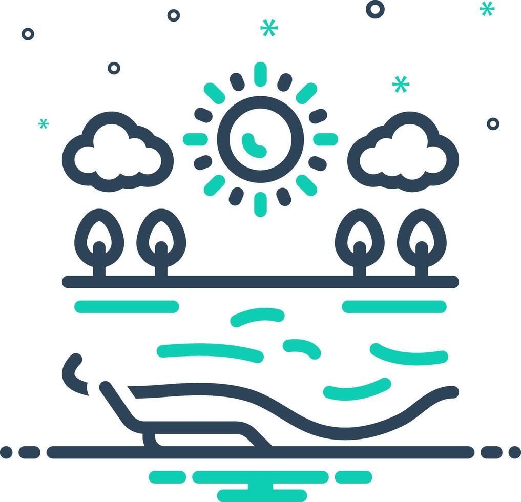 Mix icon for summer vector