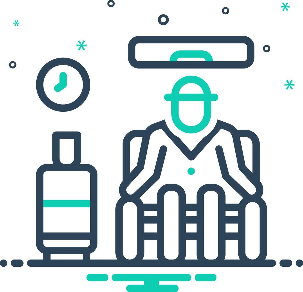 Mix icon for relax vector