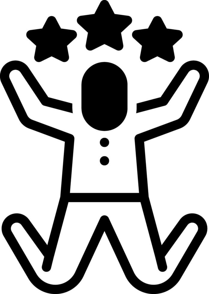 Solid black icon for mainspring vector
