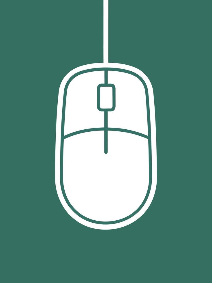 computer mouse icon illustration vector