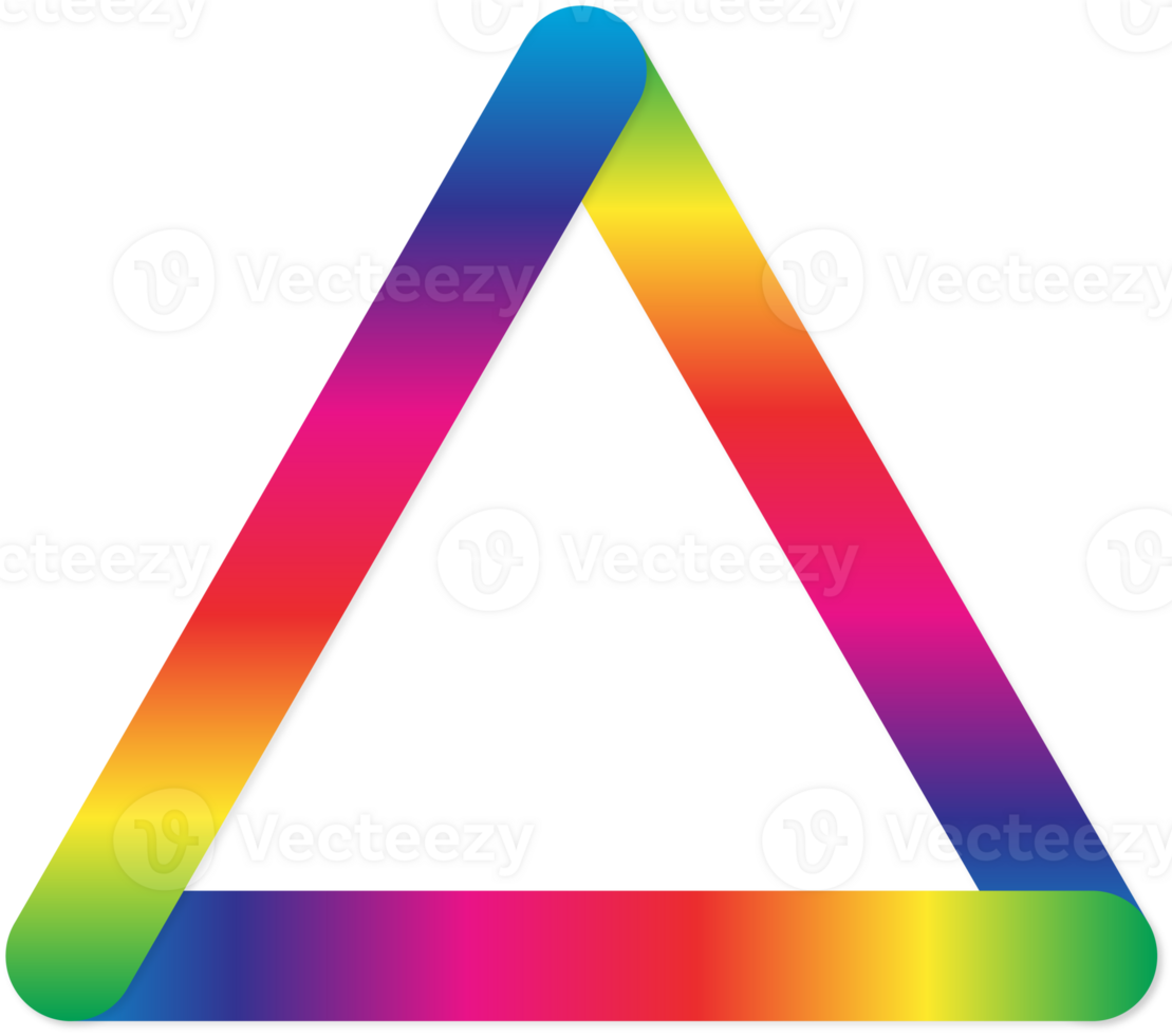 spectrum triangle transparent background flat icon png