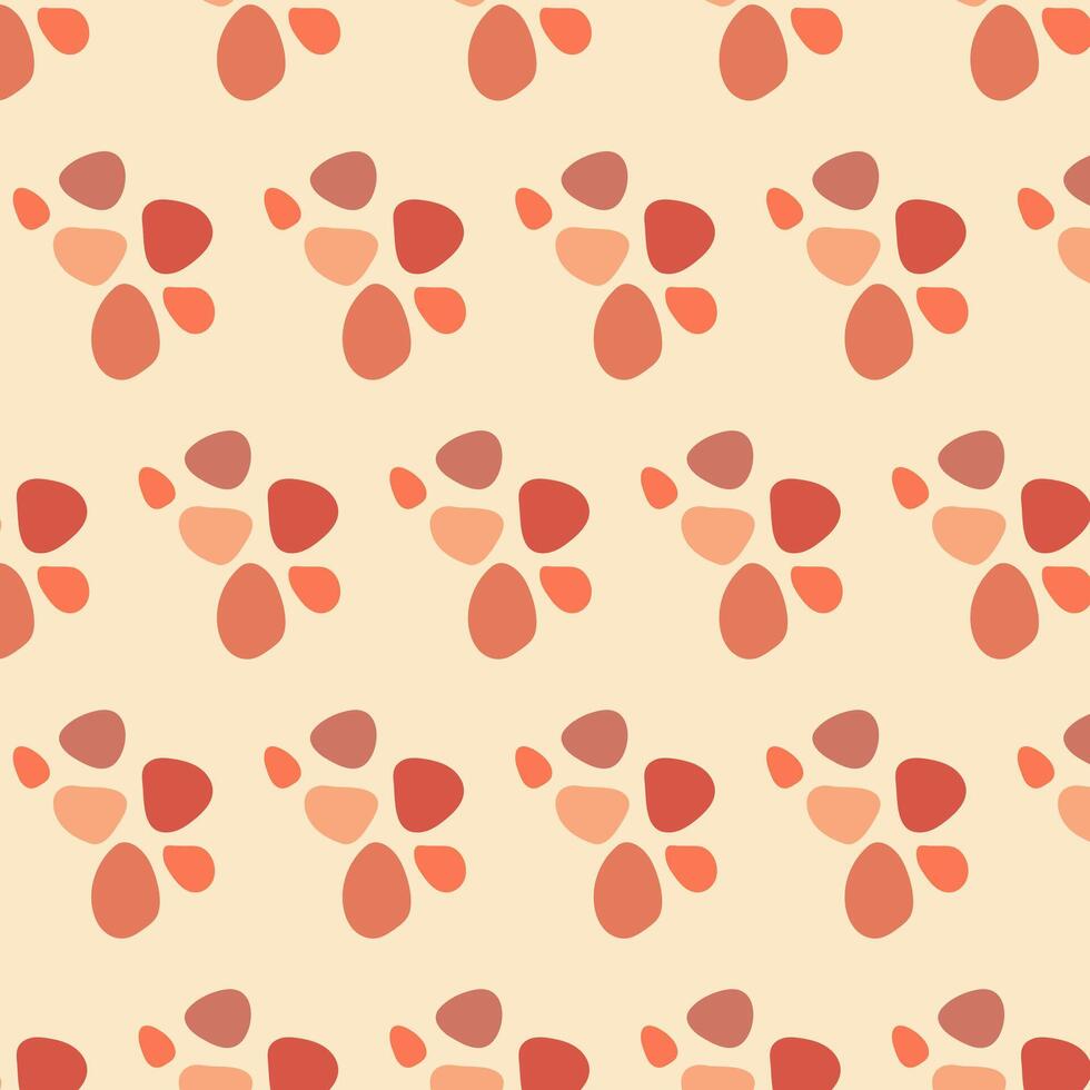 Abstract pattern with colorful spots. Red, light pink, light lilac, and cream spots on a light colored background. For fabrics, textiles, backgrounds, wallpaper. vector
