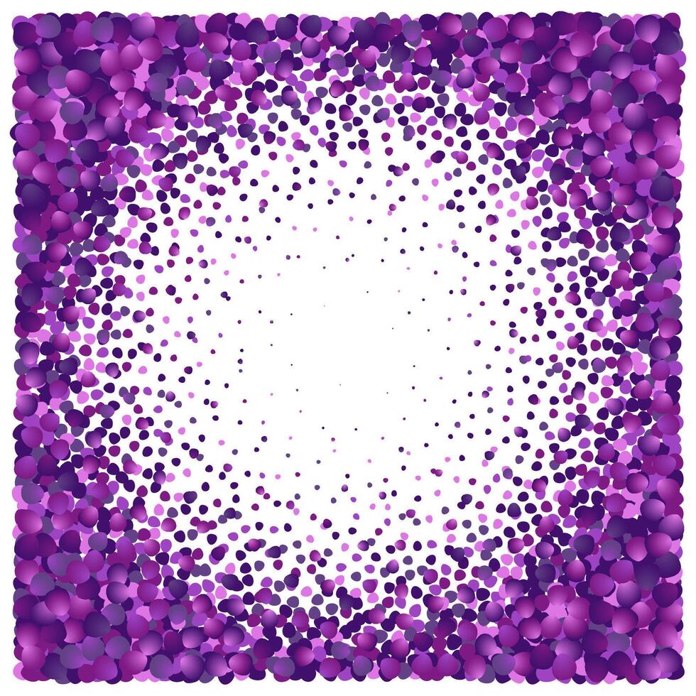 Lavender Petals radial gradation Pattern Background. Circular Texture decorative frames vector