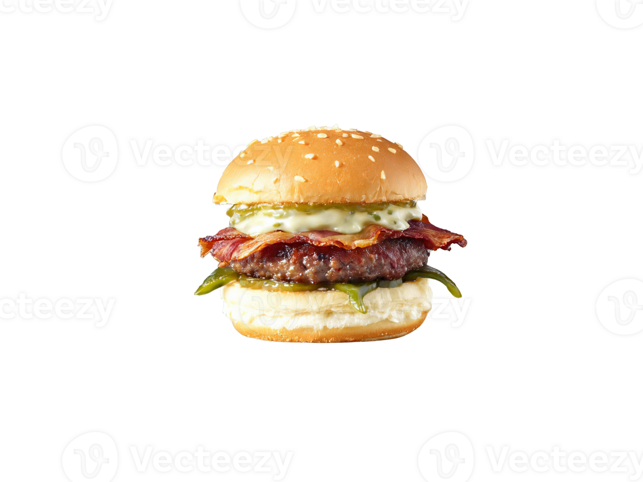 Slider with jalapeno jam mini burger with jalapeno jam crispy bacon and pepper jack cheese png