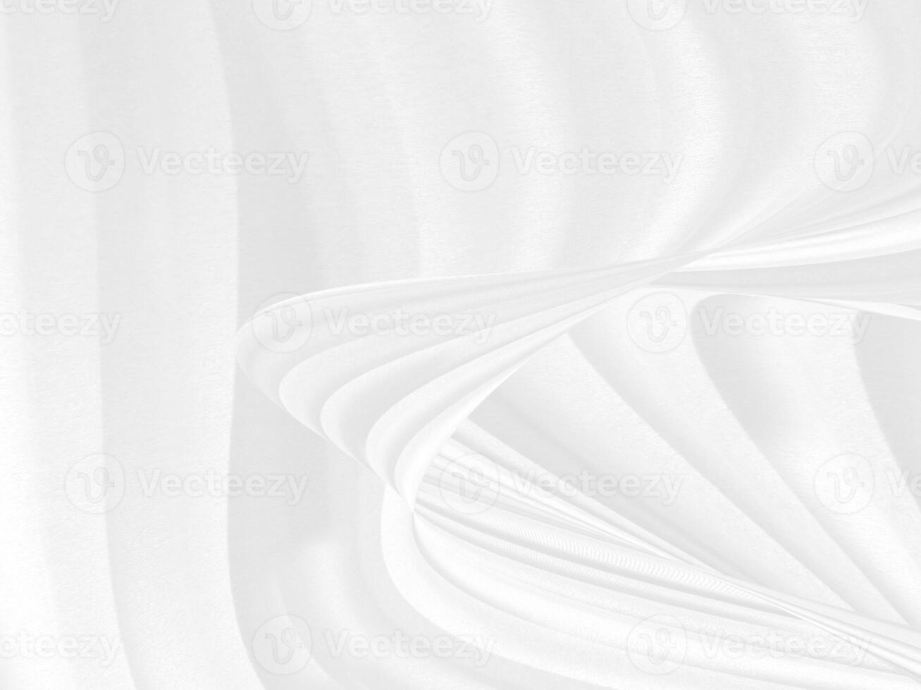 Clean fashion woven beautiful soft fabric abstract smooth curve shape decorative textile white background photo