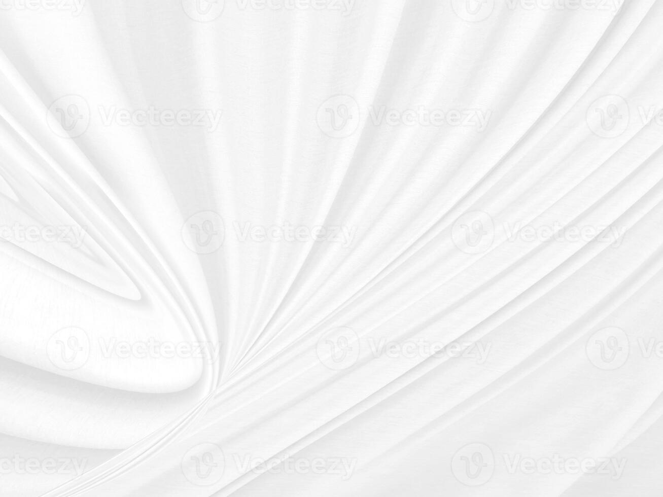Clean fashion soft fabric textile woven beautiful abstract smooth curve shape decorative white and gray background photo