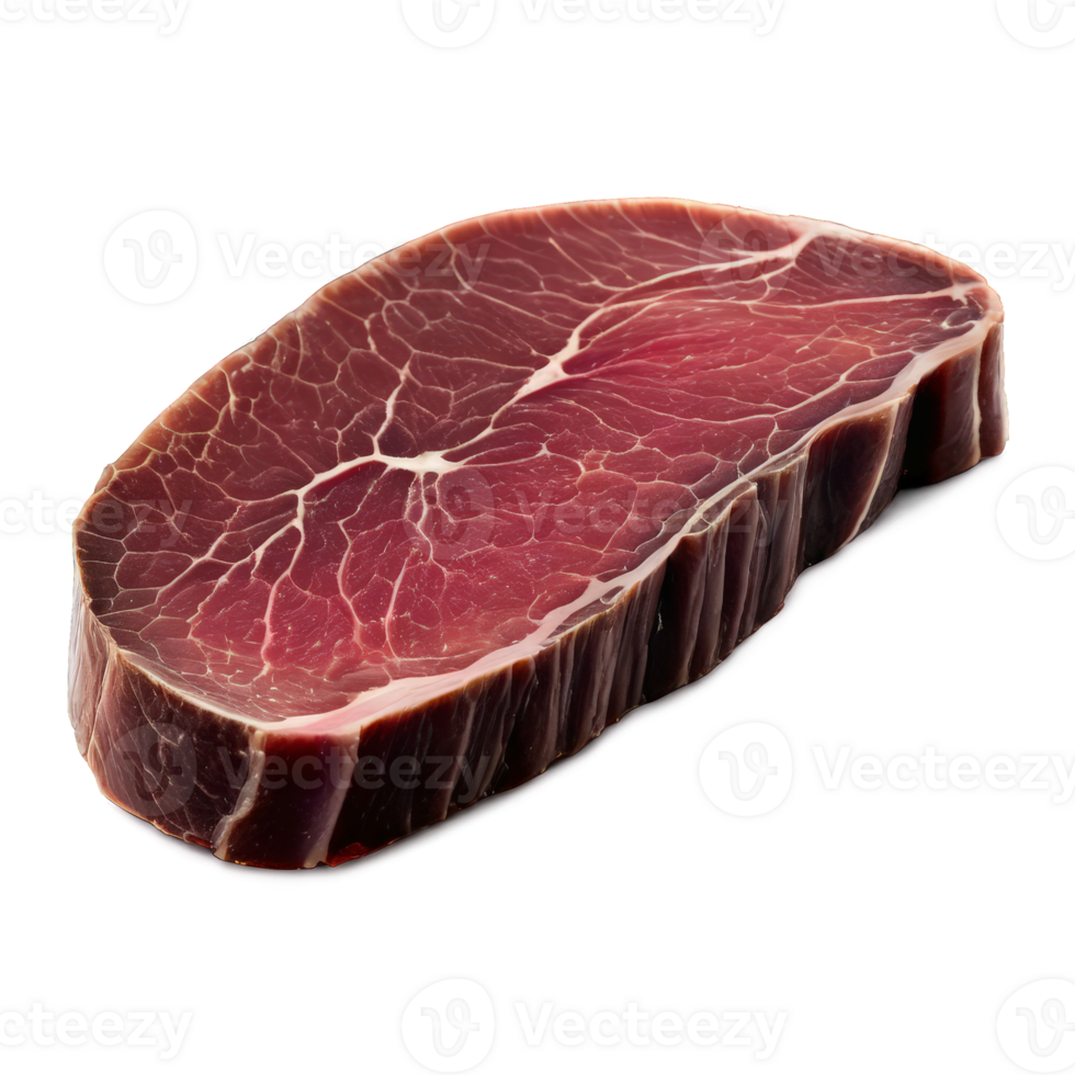 Lamb liver sliced thin fresh and glossy shot with a soft focus background png